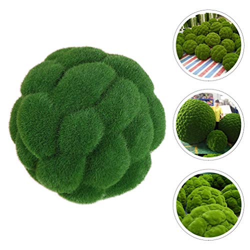 Amosfun 10 cm Kunstmatige Mosrotsen Decoratieve Faux Groene Stenen Mos Overdekte Stenen Nep Mos Decor voor… - Image 3