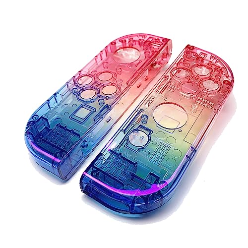 Gebaozhen Nintendo Switch ニンテンドースイッチ Joy-Con カラー置換ケース代わりケース 外殻 Nintendo Switch Joy-Con 交換ケース アナログスティックカバー 保護カバー 改造 修理 着せ替えケース カバ