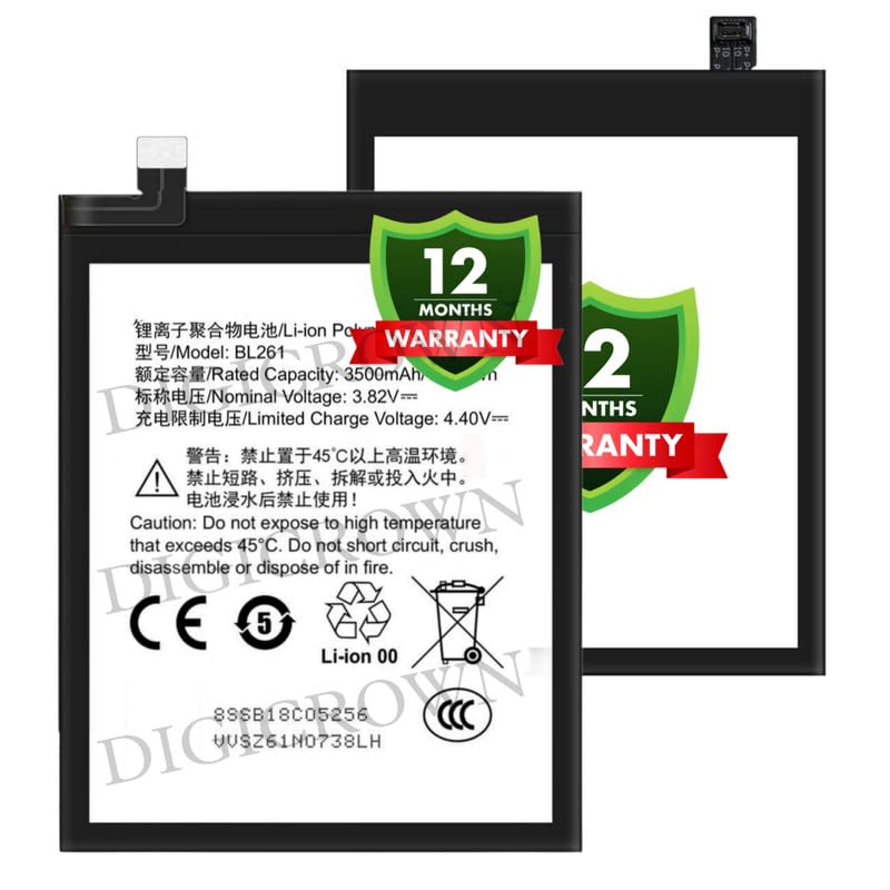 Image of Original BL261 Battery Compatible for Lenovo Vibe K5 Note (2016) (A7020a48, K52e78, A7020a40) | Lenovo Vibe K5 Note Pro - (3500mAh) - 1 Year Warranty (Not Compatible for Lenovo K5 Note (2018)