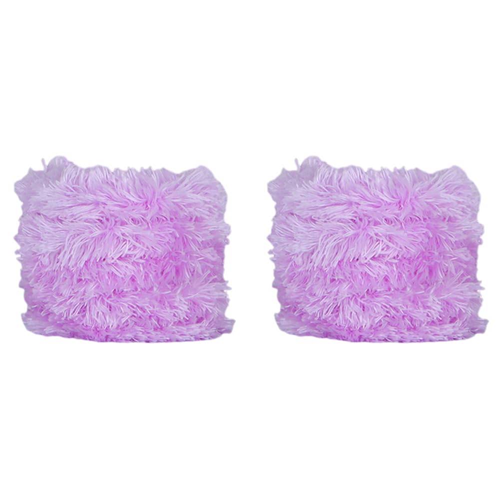 2 Pieces Extra Thick Pipe Cleaners Craft Supplies Soft Chenille Stems DIY Plush Twisting Stick Unfinished DIY Plush Dog Doll for Kids Art Craft DIY Projects Creative Decoration, Light Purple