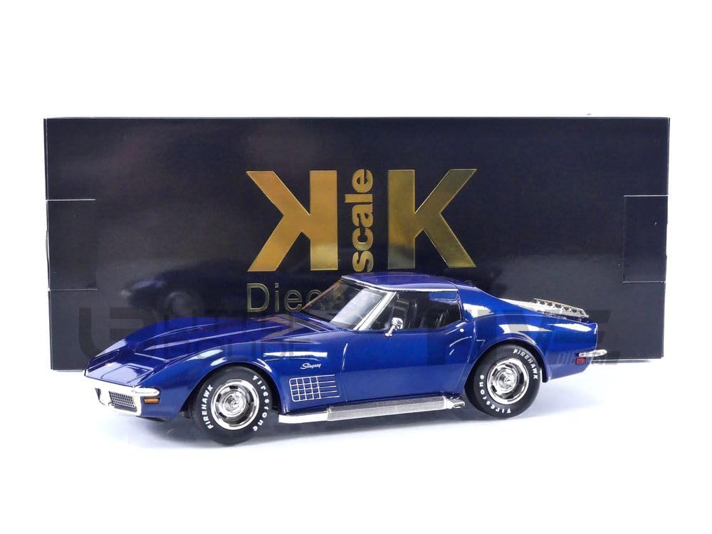 Modellino 1:18 Chevrolet Corvette C3 Stingray Targa 1972, Colore Oro Metallizzato, KK-Scale, Tettuccio Rimovibile