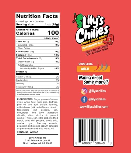 Lily's Chilies Dulce Enchilado Fresa Chile 4 Paquetes miniatura 2