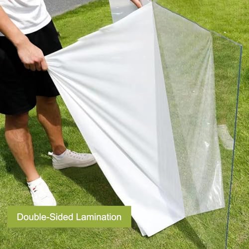 Hoja de policarbonato para techos, paneles transparentes de 3 mm de grosor, resistentes a los rayos UV, para invernadero, cultivo de techo, jardinería y toldos de patios