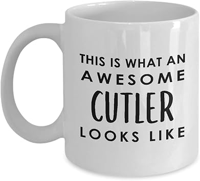 Gifts for Cutler Coffee Mug Tea Cup - 11oz Novelty - Professional Blade Smith Knifemaker Enthusiast Knifemaking Hobby Funny Cute Gag Idea - Awesome Looks Like