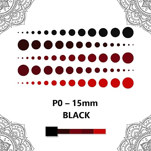 Image of Eyetex Pallavi Sticker Bindi /Pottu|Round|Aloe Vera & Papaya Extracts|Breathable Non-Irritating Velvet Fabric|P1|Red|20 Flaps