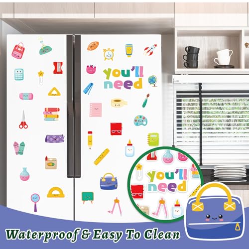 35 imanes decorativos escolares para refrigerador miniatura 4