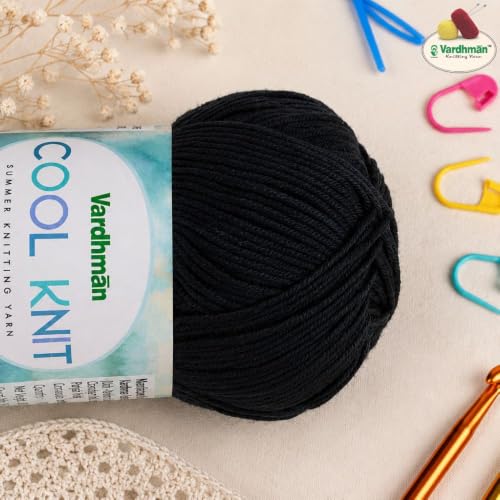 Image of Vardhman Cool Knit All Season Lightweight Poly Viscose Yarn | Pack-1