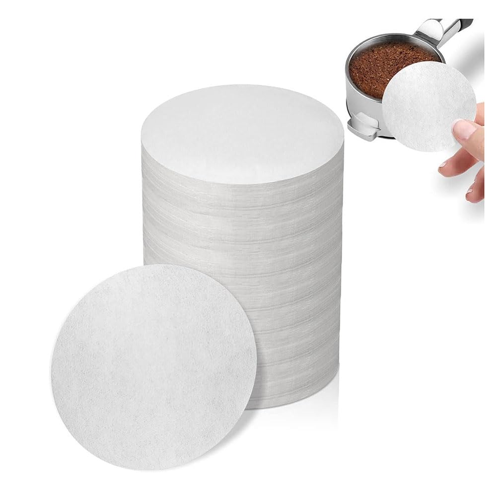 Feeter White Espresso Filter Paper 53Mm-800Pcs Unbleached Coffee Paper Filter For Espresso Machine - Portafilter Espresso Filters Easy Install
