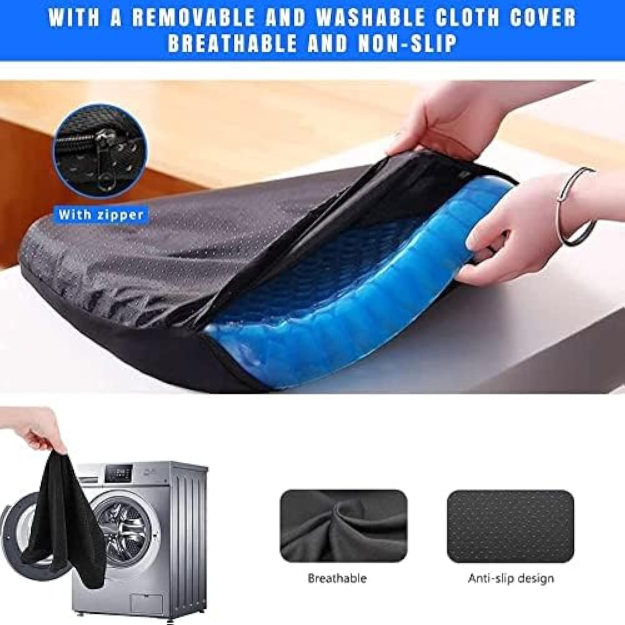 Egg Crate Cushion for Ergonomic Support, Washable