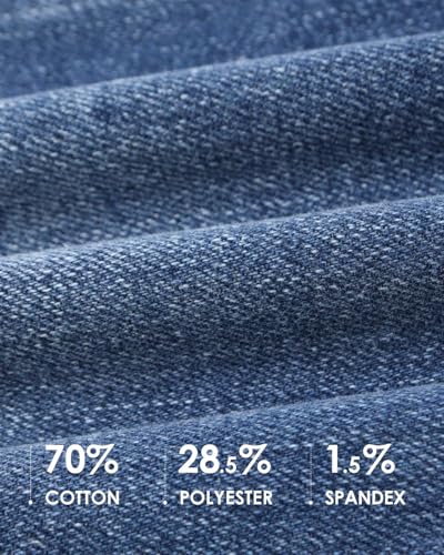 Jean extensible taille mi-haute avec double option d'entrejambe longue - 7