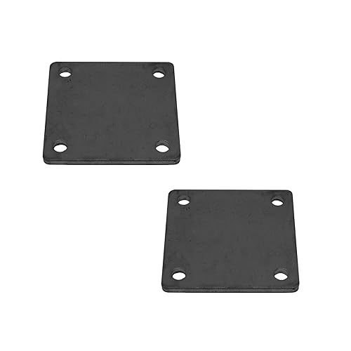 Miniatura 10 de Placa base de acero laminado en caliente A36 8" X 8" - 4 agujeros 58" de diámetro - esquinas redondeadas - 14" de grosor - 4 piezas