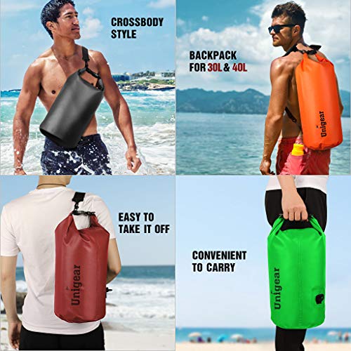 Image of Unigear Floating Waterproof Dry Bag for Kayaking, 2L /5L /10L /20L /30L /40L | Lightweight Gear Storage, Waterproof Phone Case Included, For Boating, Fishing, Swimming, Camping, Beach And Paddle Boarding