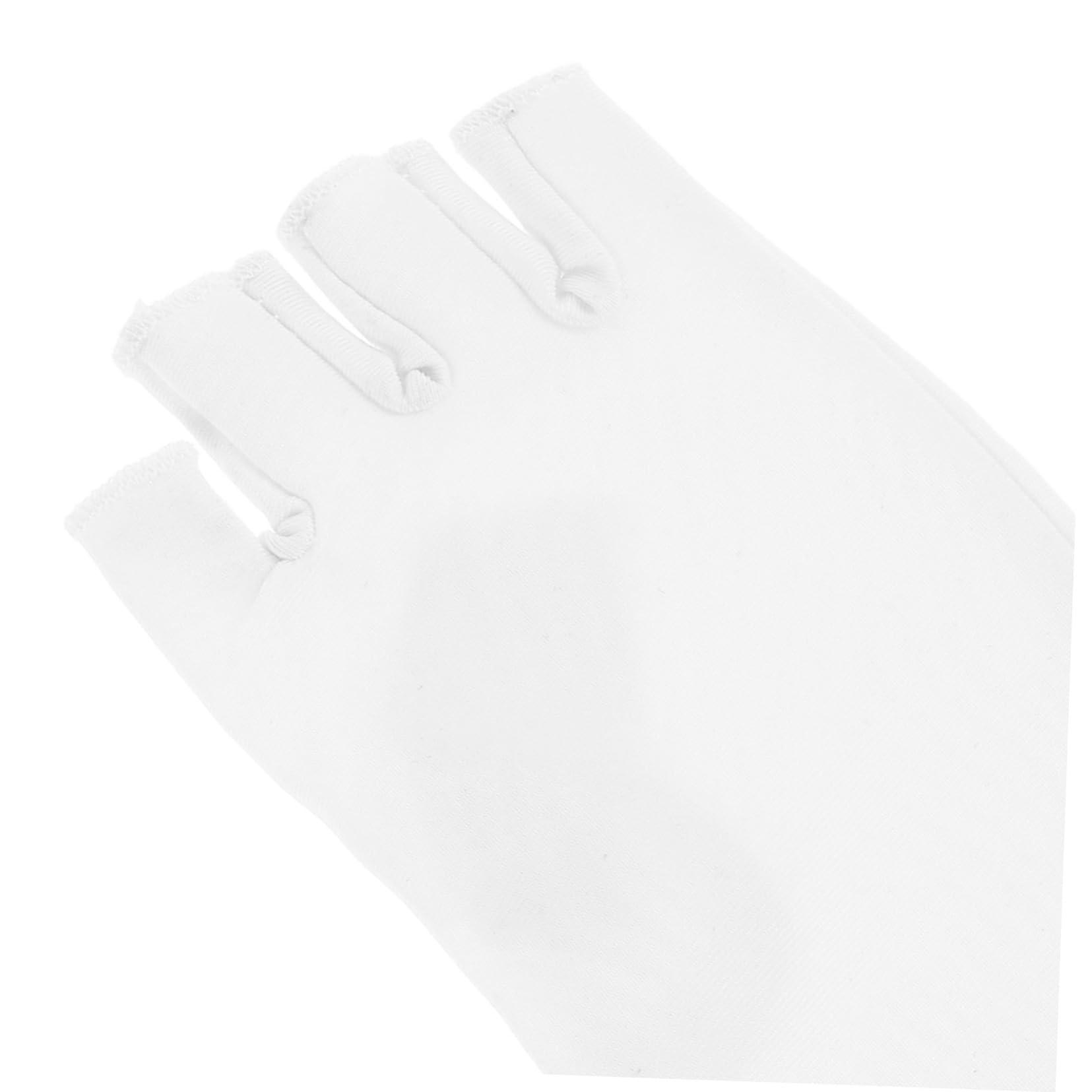 Mikinona 1 Pair Stylish UV Protection Half Finger Gloves for Women and Men Lightweight and Breathable Chinlon Bike Gloves for Cycling Running and Driving Comfortable Hand