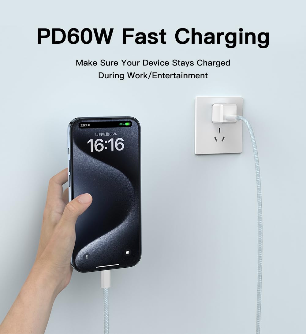 DragonTrading Long Câble USB C Vers USB C Vers USB C, Charge Et