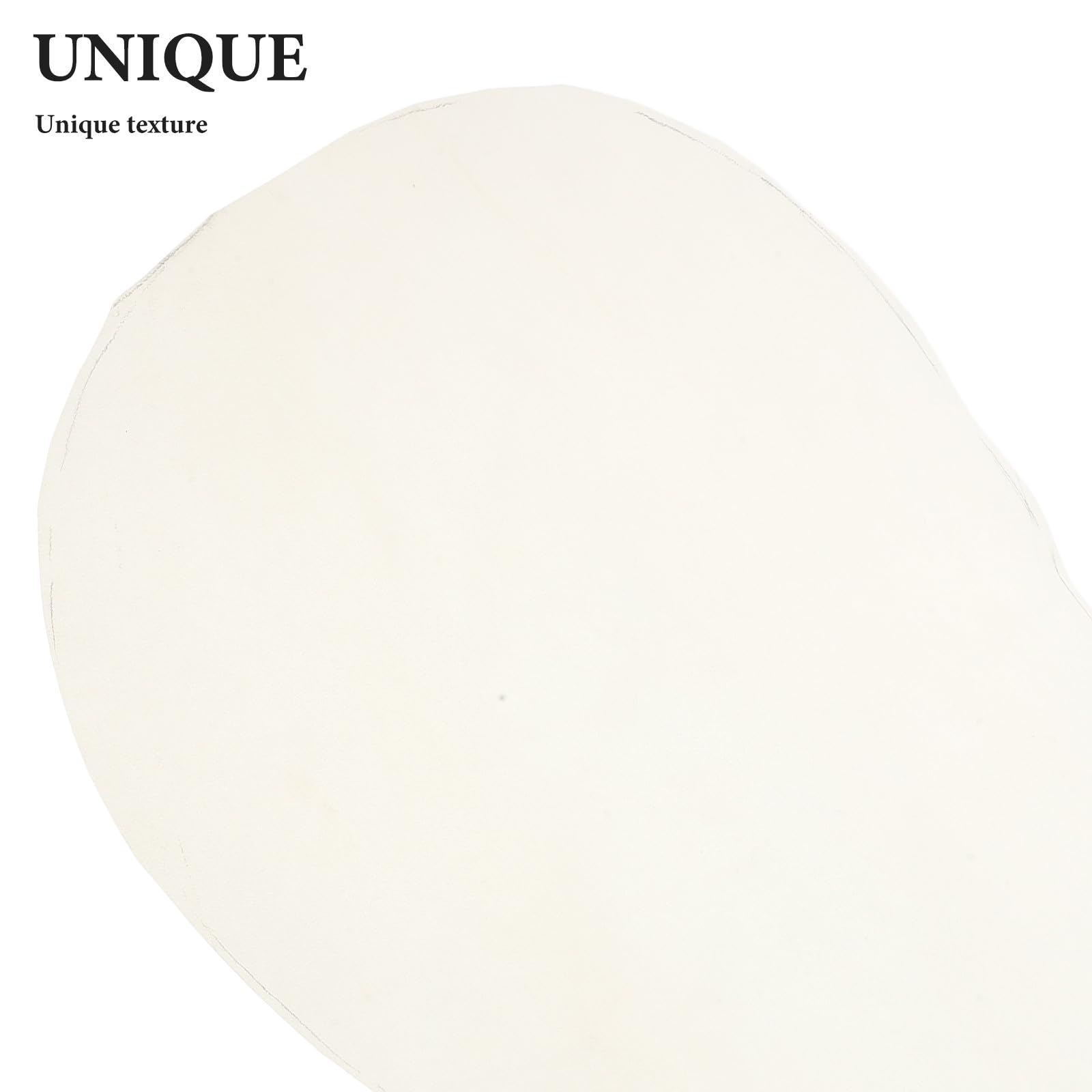 INOOMP Pelle di capra beige per tamburo - Pelle di capra di ricambio per tamburo djembe africano da 55 cm/21,61 pollici - Accessori per strumenti musicali