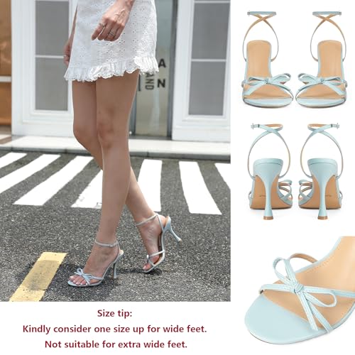 Image of iiimmu Women's Bow Heels 4 IN Stiletto Heeled Sandals for Women