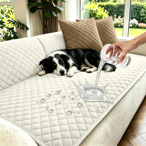 ALIECOM Waterproof Couch Cover for Dogs, Non Slip Sofa Protector Washable - image 1