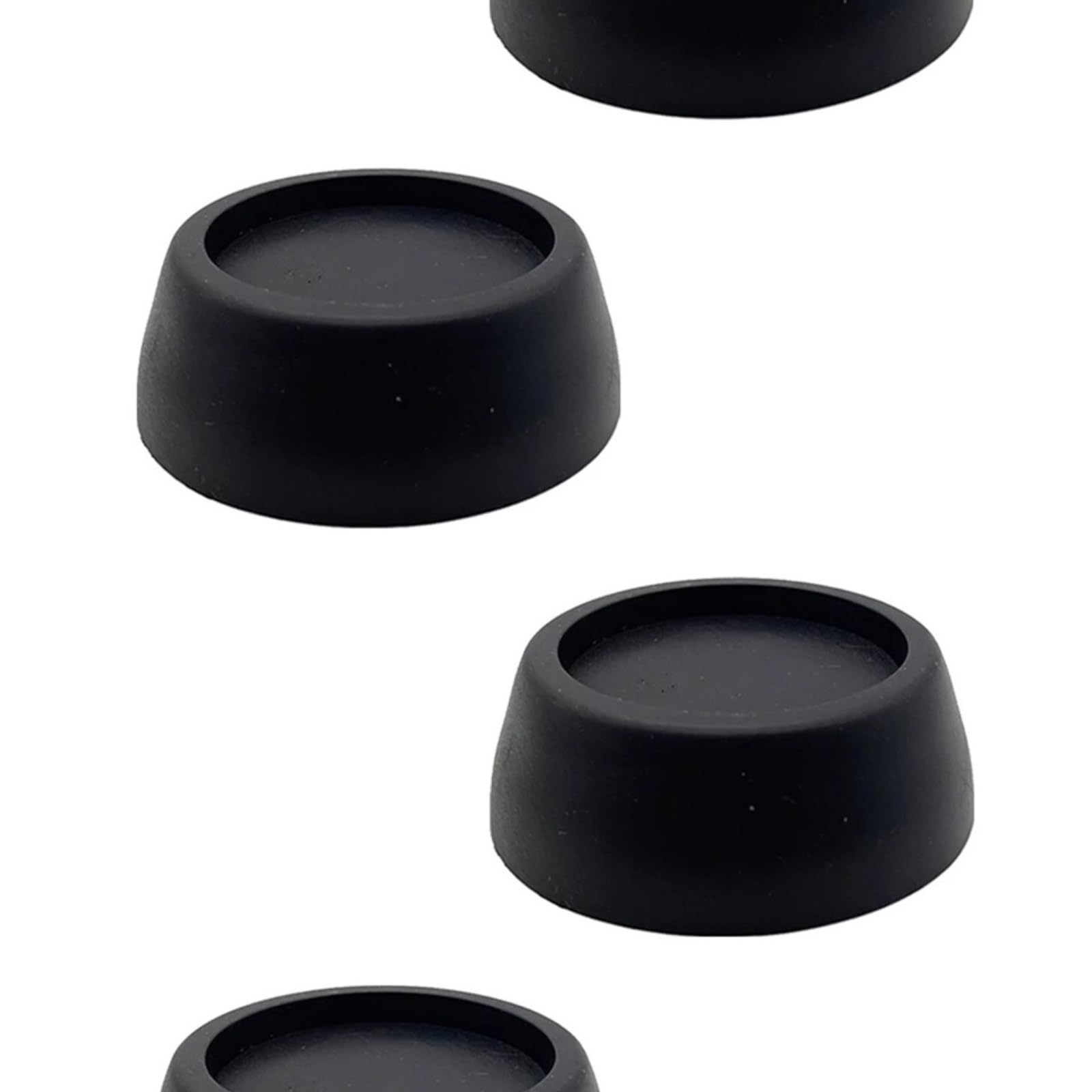 4 Pezzi Cuscinetti Antivibranti For Lavatrice Piedini For Mobili In Gomma Gambe Tappetino Antiscivolo Universale For La Riduzione Del Rumore Tappetini(Black)