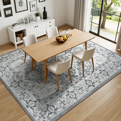 5 x 7 Area Rugs for Living Room, Machine Washable Faux-Wool Rugs - image 7