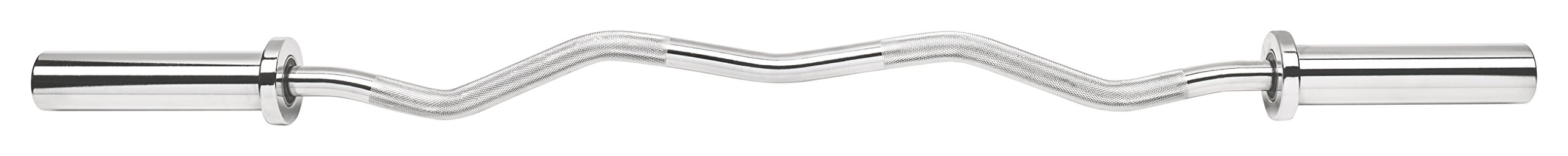 Oly. SZ-Hantelstange 121 cm Curl Curlstange inkl. Federverschlüssen 50/51 mm Chrom
