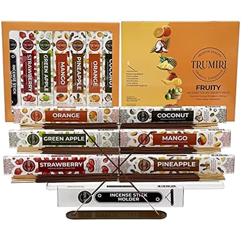 Fruity Incense Kit Variety Pack & Incense Holder Gift Set Cover