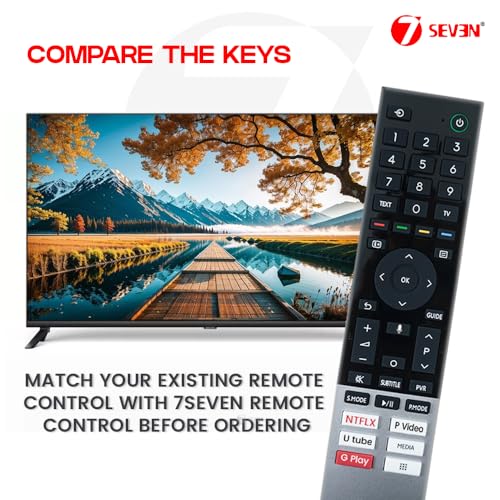 Image of 7SEVEN Compatible with Toshiba Tv Remote Original C350MP Series Google Television Suitable for 43C350MP 50C350MP 55C350MP 65M550LP 75C350MP Smart 4K Model's Voice Command - Pairing Must!