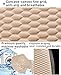Car Seat Covers Cushion Pad,2PCS Front Bottom Seat Covers for Cars,Super Breathable,Storage Bags,Anti-Slip,Universal Automotive Seat Covers Fit for Most Sedans SUV Pick-up(2Pcs Beige)