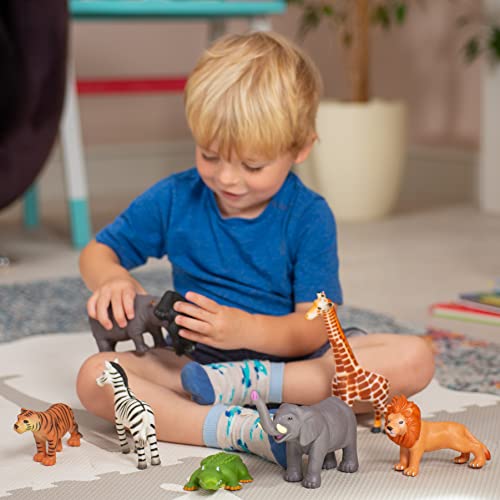 Learning Minds 12404 Set Of 8 Jumbo Safari Animals Figures thumb #7