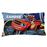 Personalized Blaze and The Monster Machines Pillowcase, Racing Star on Multicolor Cover, Official...