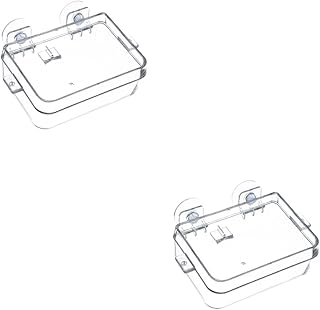 POPETPOP 2 Pçs Caixa Moultrie Alimentador De Répteis Tigela De Alimentação De Répteis Caixa De Alimentação De Répteis Caixa De Alimentação De Acrílico Alimentador De Répteis De