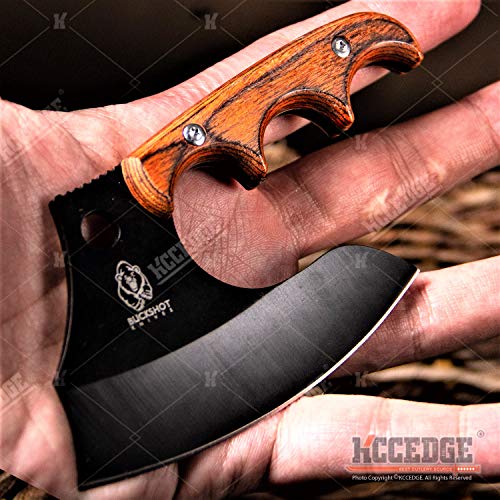 Tactical Knife Hunting Knife Survival Knife Full Tang Hand Axe Fixed Blade Knife Razor Sharp Edge Camping Accessories Camping Gear Survival Kit Survival Gear Tactical Gear 76445 (Black) - Thumbnail 3