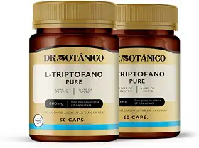 KIT 02 UN L-TRIPTOFANO PURE 2000MG 60 CAPSULAS - DR. BOTÂNICO