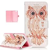 iPhone 6S Plus Case,iPhone 6 Plus Case,ikasus Glitter Diamond Colorful Painted PU Leather Flip Wallet Pouch Stand Credit Card ID Holders Case Cover for Apple iPhone 6/6S Plus (5.5