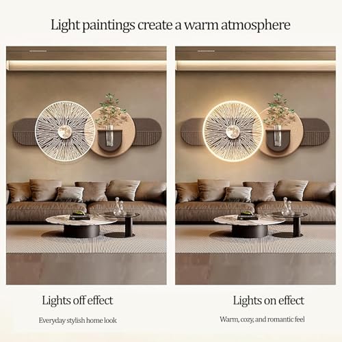 Fresque Murale 3D LED pour illuminer et décorer le salon