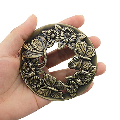 Itrolle Candle Topper Antique Bronze Butterfly Candle Cover Topper Shade Jar Lid Shade Sleeves For Jar Candles #TOP4