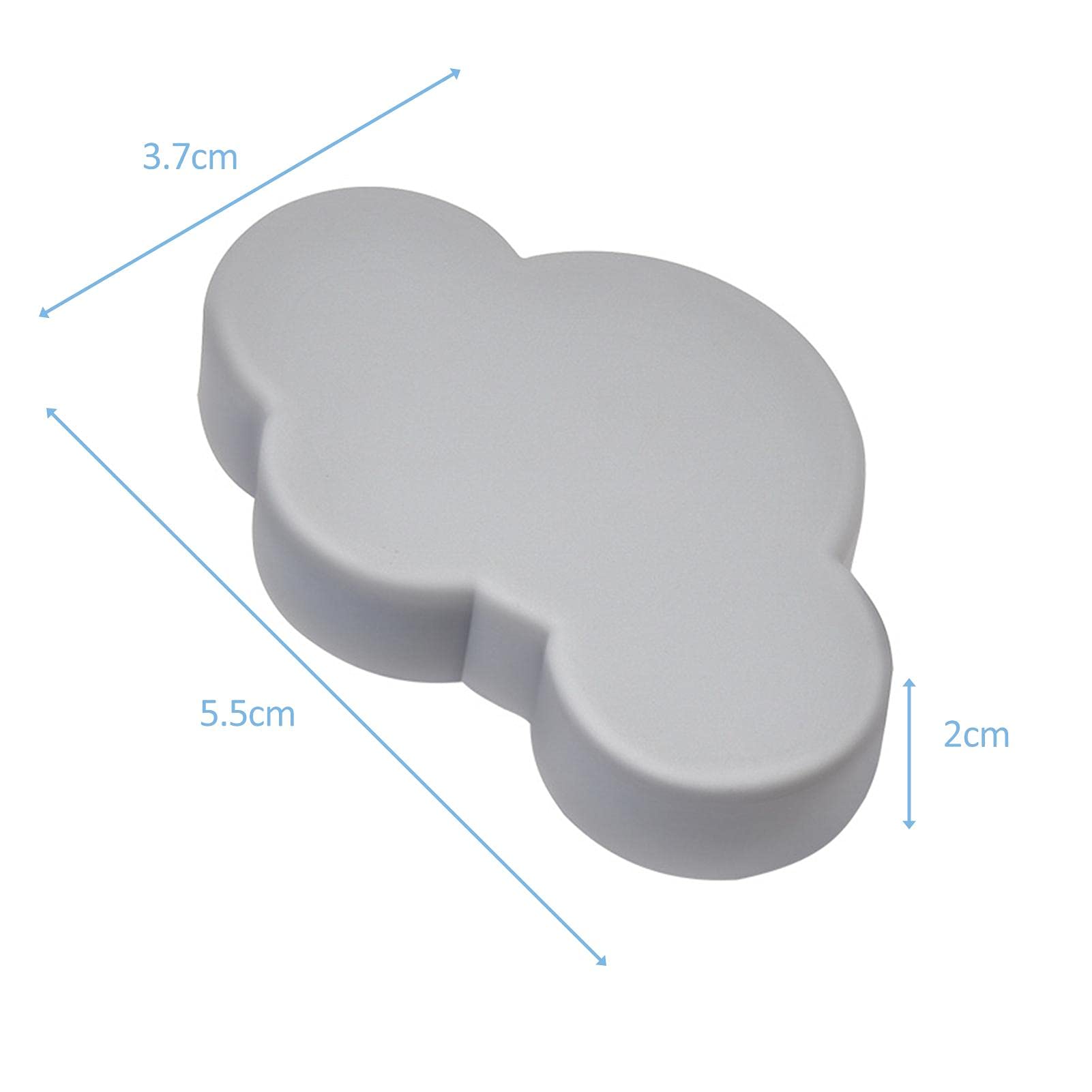 Perilla de armario BuyWeek, 10 piezas de perillas de cajón con forma de nube de dibujos animados, tiradores de tocador, tiradores de puerta de habitación para niños, tiradores de armario