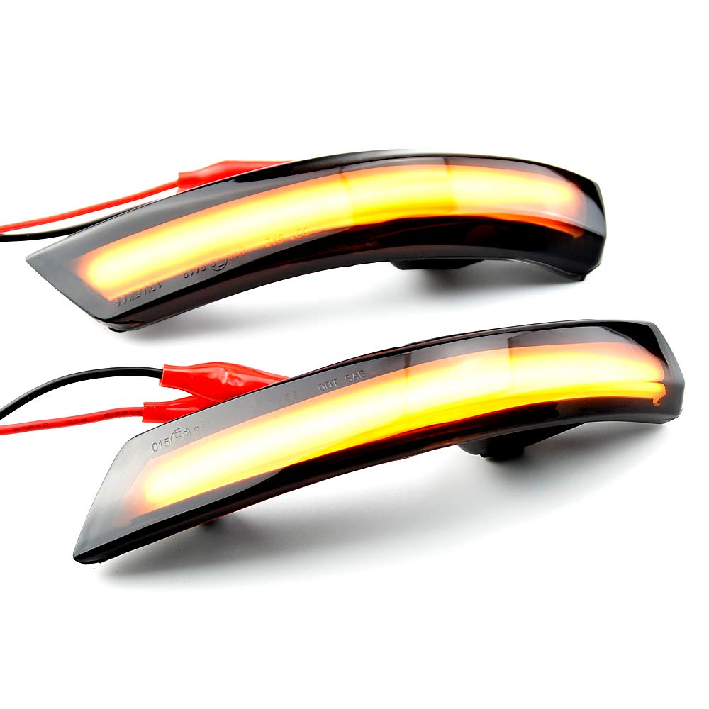 2 pezzi indicatori di direzione a LED per specchietto retrovisore, Compatibile con Fo-rd Fo-cus 2 3 MK2 MK3 Compatibile con Mond-eo MK4