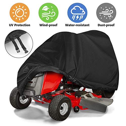 Tvird Lawn Mower Cover, Riding Lawn Mower Cover Waterproof Light-Duty | Features Double