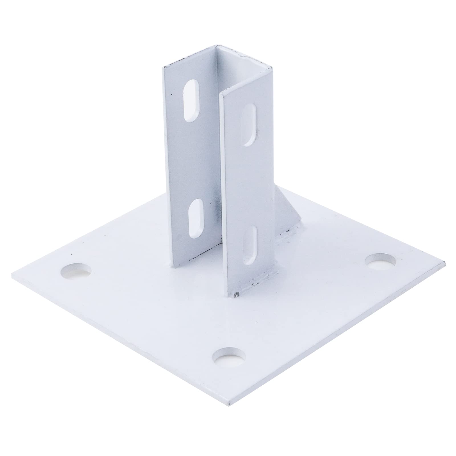 Buy UTALIND Single Strut Channel Square Post Base with 4 ing Holes for