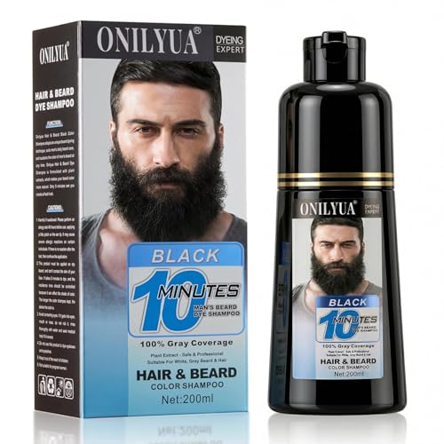 Tinte de Barba para Hombre, Cobertura Instantánea en 10 Minutos miniatura 1