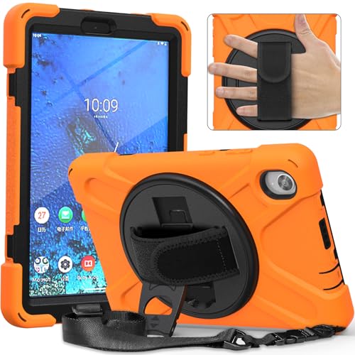 Coque antichoc Lenovo Tab M8 avec support rotatif 360 et dragonne