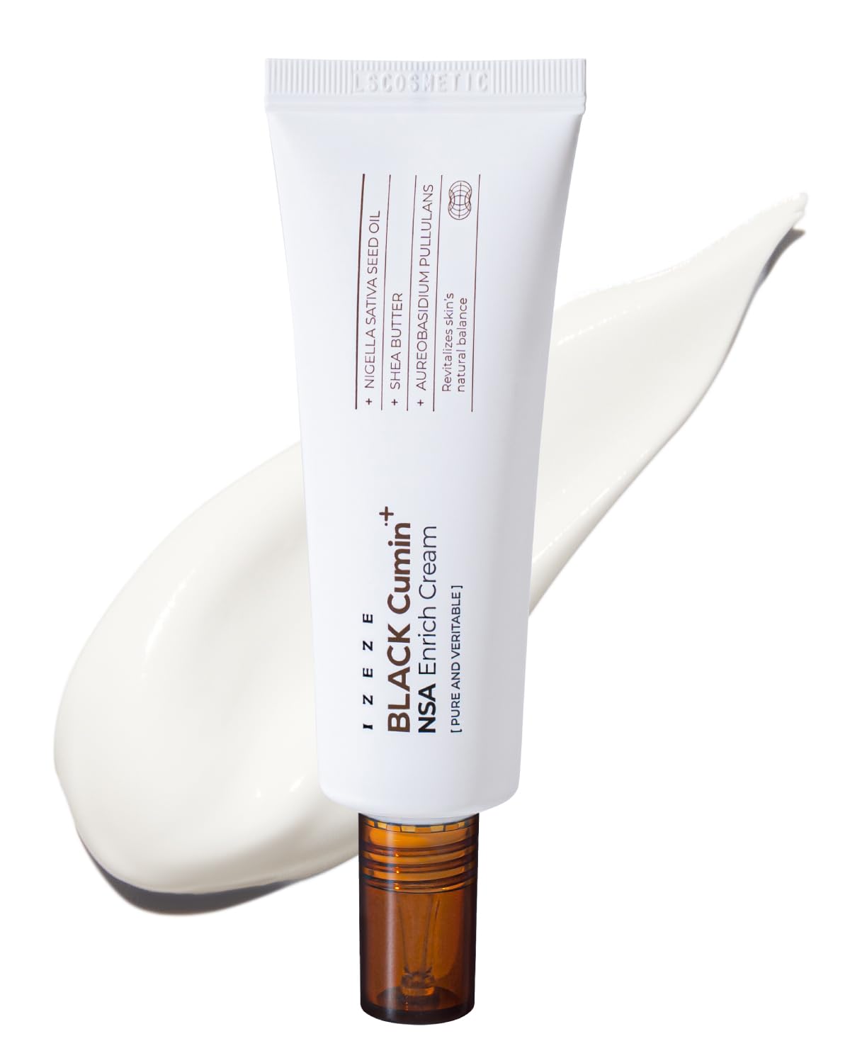 IZEZE BLACK Cumin NSA Enrich Cream 1.69 fl.oz, 50 ml | Antiwrinkle Moisturizer, Barrier Repair and Nourishing, Korean Skincare for Dry Skin, Skin Cream for Aging Skin