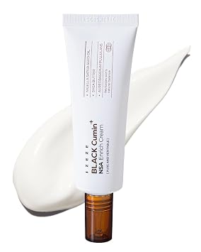 IZEZE BLACK Cumin NSA Enrich Cream | Thick Face Moisturizer, Korean Barrier Cream, Ultra Hydrating, Smoothing, Skin Texture Treatment, Shea Butter, Panthenol, Day and Night, 1.69 fl.oz