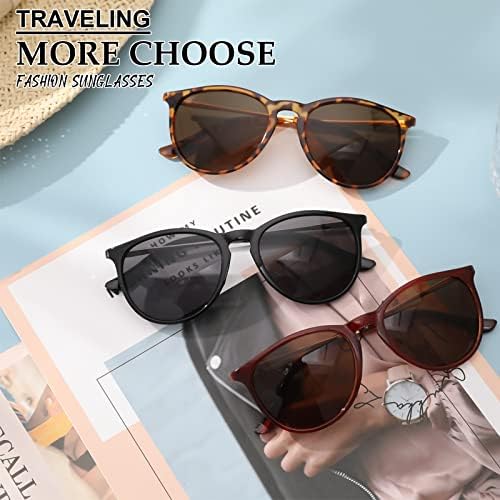 Vintage Round Polarized Sunglasses UV400 - 3 Pack for All - Image 6