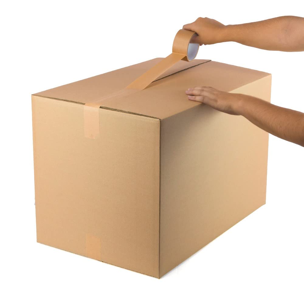 Cajas de Cartón Pack 10 unidades para Mudanzas Almacenaje Paquetería Ecommerce Transporte Reforzado con 2 ondas/capa reforzada con/sin asas (60x40x50)