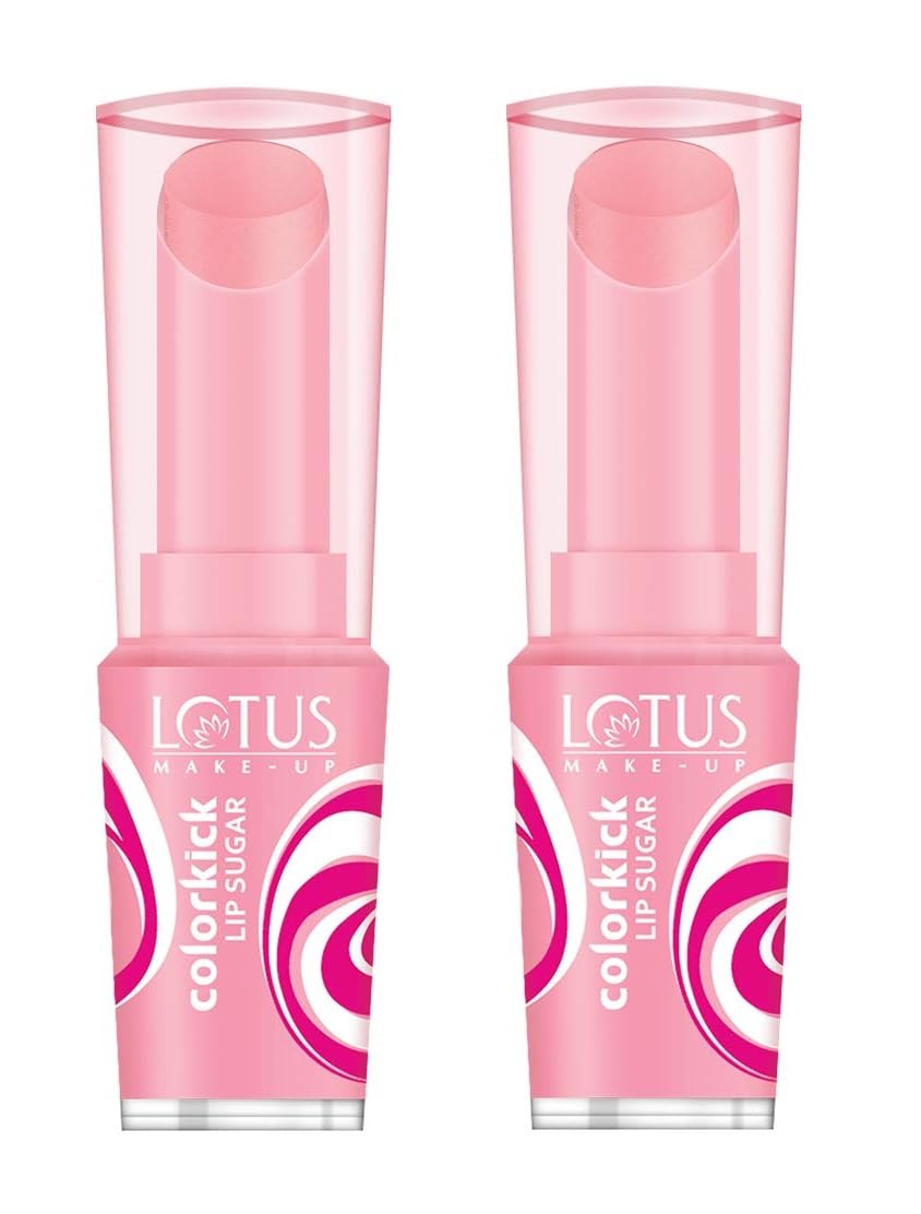Lotus ColorKick Lip Sugar - Coral, 3g x Pack of 2