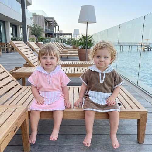 Image of Toddler Little Girl Swim Cover Up Beach Towel kids Bathing Suit Cover Ups Swimsuit Summer Baby Beach Essentials