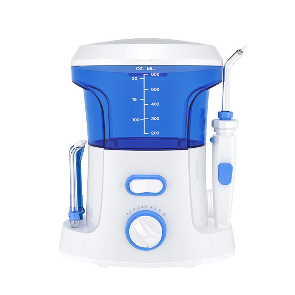 Flosser de Agua de encimera Irrigador bucal doméstico Limpiador Dental de Dientes con 7 Puntas, para el Cuidado de los Dientes del SPA Familiar