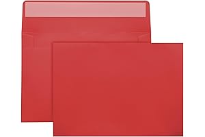 50Sets 5x7 Red Envelopes Printable Self-Sealing A7 Envelopes