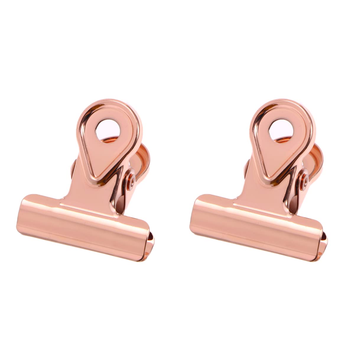 Ciieeo 45 Piezas Abrazadera De Papel De Metal Clips De Bulldog De Colores Clip De Bisagra De Carpeta Clip De Imagen Artesanal Clip De Factura De Papel Almacenamiento Oficina Papelería